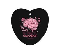 Be Kind To Your Mind Mental Health Matters Awareness Car Air Freshener Decorative Hanging Aromatherapy Tablets for Car Trucks Love form