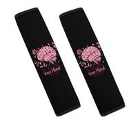 Be Kind To Your Mind Mental Health Matters Awareness Car Seat Belt Pads Cover Durable Seatbelt Shoulder Strap Car Accessories 2PCS