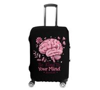 Be Kind to Your Mind Mental Health Matters Awareness Luggage Cover Travel Suitcase Protector Anti-Scratch Suitcase Cover L