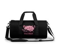 Be Kind to Your Mind Mental Health Matters Awareness Travel Duffel Bag Sports Gym Bag Workout Bag with Adjustable Strap