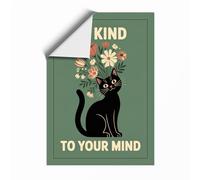 Be Kind To Your Mind Minimalist Unframed Wall Art Print A2 (59.4×42cm), Wall Decor for Living Room, Bedroom, Office & Home, Art Gift
