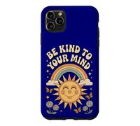Be Kind To Your Mind Retro 70s Rainbow Mental Health Case for iPhone 11 Pro Max