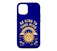 Be Kind To Your Mind Retro 70s Rainbow Mental Health Case for iPhone 12/12 Pro