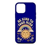 Be Kind To Your Mind Retro 70s Rainbow Mental Health Case for iPhone 12 mini