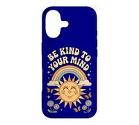 Be Kind To Your Mind Retro 70s Rainbow Mental Health Case for iPhone 17