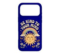 Be Kind To Your Mind Retro 70s Rainbow Mental Health Case for iPhone 17 Pro Max