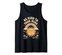Be Kind to Your Mind Retro 70s Rainbow Mental Health Tank Top