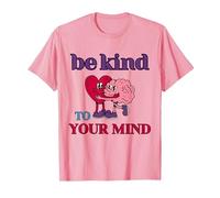Be Kind to Your Mind Yellow Mental Health T-Shirt, Men, Pink, Small