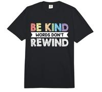 Be Kind Words Dont Rewind Comfort Colors Adult Heavyweight T-Shirt