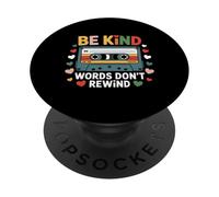 Be Kind Words Don't Rewind Vintage Music Lovers 90's 80's PopSockets Adhesive PopGrip
