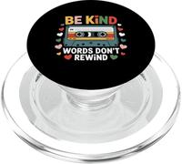 Be Kind Words Don't Rewind Vintage Music Lovers 90's 80's PopSockets PopGrip for MagSafe