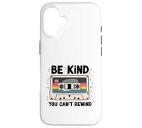 Be Kind You Can't Rewind Cassette Tape Retro Music Case for iPhone 16