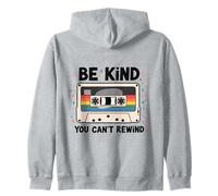 Be Kind You Can't Rewind Cassette Tape Retro Music Zip Hoodie