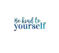 Be Kind Yourself Texture Art Print Poster Wall Decor 12X16 Inch