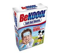 Be Koool Fever Soft Gel Sheets For Kids, Immediate Cooling Relief from Fever Discomfort, 12 Sheets
