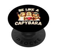 Be Like A Capybara Peace Love PopSockets Adhesive PopGrip