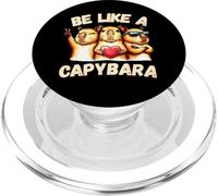 Be Like A Capybara Peace Love PopSockets PopGrip for MagSafe