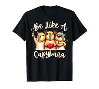 Be Like A Capybara Peace Love T-Shirt