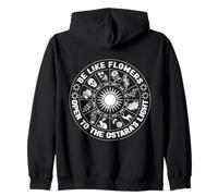 Be Like Flowers Open To The Ostara Light Pagan Easter Zip Hoodie