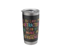 Be Like Subtraction and Make A Difference Funny Math Teacher Stainless Steel Insulated Tumbler