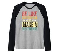 be like subtraction and make a difference Math Science teach Raglan Baseball Tee