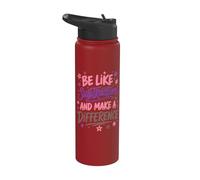 Be Like Subtraction Make A Difference Math Teacher Stainless Steel Insulated Water Bottle