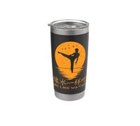Be Like Water Chinese Symbols Hanzi Calligraphy Stainless Steel Insulated Tumbler