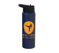 Be Like Water Chinese Symbols Hanzi Calligraphy Stainless Steel Insulated Water Bottle