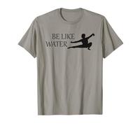 Be Like Water Martial Arts Kung Fu Taoism Wu Wei Flow T-Shirt