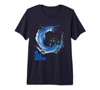 Be Like Water Tao Flow State Meditate Harmony in Motion Premium T-Shirt