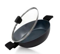 BE Living Frying Pan with Lid - Ø 28 cm - Sauté Pan - Ceramic - Induction - PFAS Free Non-Stick - Delight Series