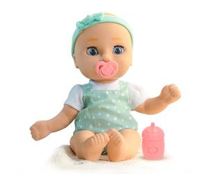 Be Loved Babies Sam 15" Realistic Soft Body Weighted Baby Doll with Open/Close Eyes | Includes Bottle, Pacifier, Headband, & Mint Outfit | Light Skintone | Ages 18M+