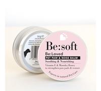 Be:Loved - Be:Soft Dog Paw Balm - Natural Paw & Nose Pet Care with Vitamin E, Manuka Honey & Shea Butter - Handmade in The UK - Dog Accessories, Horse and Cat Essentials - 60g