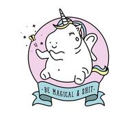 Be Magical & S*** Sweatshirt - White - XXL - White