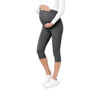 Be Mammy Womans 3/4 Maternity Leggings Tights BE20-229(Dark Melange, 3XL)