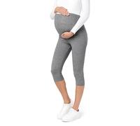 Be Mammy Womans 3/4 Maternity Leggings Tights BE20-229 (Medium Melange, XXL)