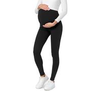Be Mammy Womans Maternity Leggings Tights BE20-230 (Black, M)