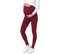 Be Mammy Womans Maternity Leggings Tights BE20-230 (Wine Red, S)