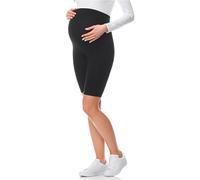 Be Mammy Womans Short Maternity Leggings Tights BE20-228(Black, XXL)