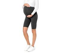 Be Mammy Womans Short Maternity Leggings Tights BE20-228(Dark Melange, L)