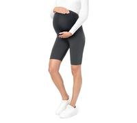 Be Mammy Womans Short Maternity Leggings Tights BE20-228 (Graphite, 3XL)