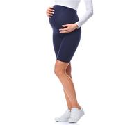 Be Mammy Womans Short Maternity Leggings Tights BE20-228(Navy Blue, 4XL)