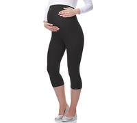 Be Mammy Women's Maternity 3/4 Leggings 03(Graphite, L)