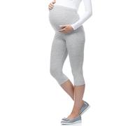 Be Mammy Women's Maternity 3/4 Leggings 03(Melange, M)