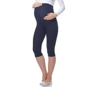 Be Mammy Women's Maternity 3/4 Leggings 03(Navy, L)