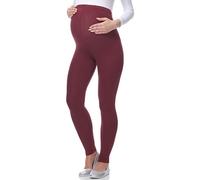 Be Mammy Women's Maternity Long Leggings 02(Claret, XL)