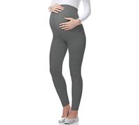 Be Mammy Women's Maternity Long Leggings 02 (Medium Melange, XL)