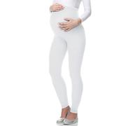 Be Mammy Women's Maternity Long Leggings 02(White, 3XL)