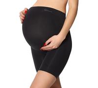 Be Mammy Women's Maternity Shorts 06 15 (Black, XL)