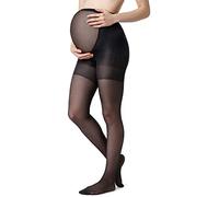 Be Mammy Women's Maternity Tights 40 DEN BE-1119 (Black, M)
